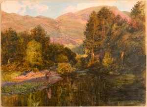 Avondgloed - Cumberland door Charles Richardson